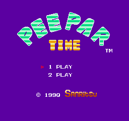 Peepar Time (NES)   © Sanritsu Denki 1990    1/3