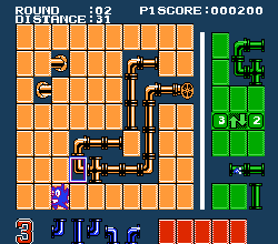 Pipe Mania (1990) (NES)   © Home Entertainment Suppliers 1990    3/3