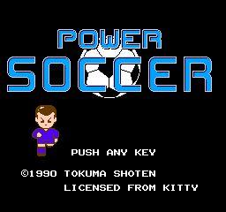 Power Soccer (NES)   © Tokuma Shoten 1990    1/3
