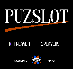 Puzslot (NES)   © Sammy 1992    1/3