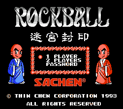 Rockball (NES)   © Sachen 1993    1/3