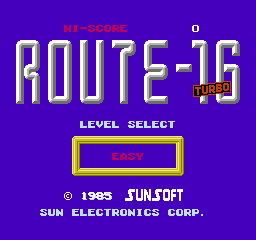 Route-16 Turbo (NES)   © SunSoft 1985    1/3