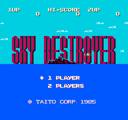 Sky Destroyer (NES)   © Taito 1985    1/3