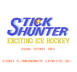 Stick Hunter: Exciting Ice Hockey (NES)   © K Amusement Leasing 1987    1/3