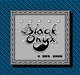 Super Black Onyx (NES)   © Bullet Proof 1988    1/3