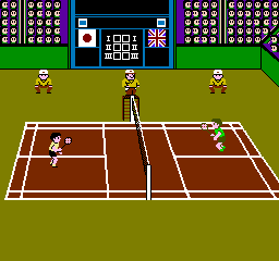 Super Dyna'mix Badminton (NES)   © Vap 1988    2/3