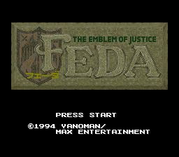 FEDA Remake: The Emblem Of Justice   © Yanoman 1996   (SNES)    1/3