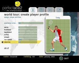 Perfect Ace 2: The Championships (PS2)   © Oxygen Games 2005    3/3