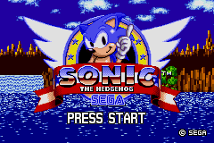 Sonic The Hedgehog Genesis (GBA)   © Sega 2006    1/3