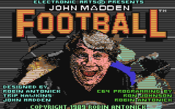 John Madden Football (C64)   © EA 1989    1/1