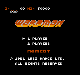 Warpman (NES)   © Namco 1985    1/3