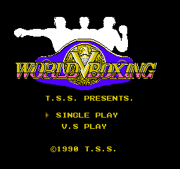 World Boxing (NES)   © TSS 1990    1/3