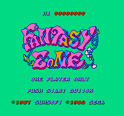 Fantasy Zone (NES)   © SunSoft 1987    1/3