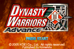Dynasty Warriors Advance (GBA)   © Nintendo 2005    1/3