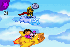 Dora The Explorer: Super Star Adventures (GBA)   © Game Factory 2004    2/3