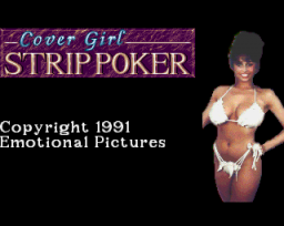 Cover Girl Strip Poker (AMI)   © On-Line 1991    1/3