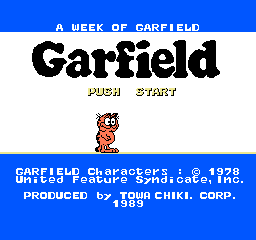 A Week Of Garfield (NES)   © Towa Chiki 1989    1/3