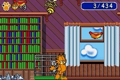 Garfield: The Search For Pooky (GBA)   © Game Factory 2004    2/3