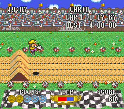 Excitebike: Bun Bun Mario Battle Stadium (SNES)   © Nintendo 1997    3/3