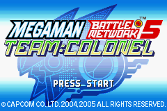 Mega Man Battle Network 5: Team Colonel (GBA)   © Capcom 2005    1/3