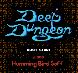 Deep Dungeon (FDS)   © Hummingbird Soft 1986    1/3