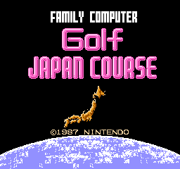 Family Computer Golf: Japan Course (FDS)   © Nintendo 1987    1/3