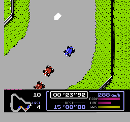 Famicom Grand Prix: F1 Race (FDS)   © Nintendo 1987    3/3