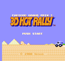 Famicom Grand Prix II: 3D Hot Rally (FDS)   © Nintendo 1988    1/3