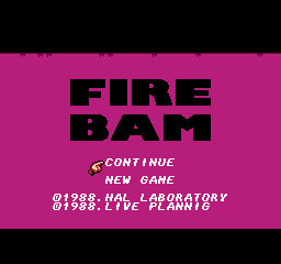 Fire Bam (FDS)   © HAL Laboratory 1988    1/3