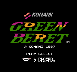 Green Beret (FDS)   © Konami 1987    1/3