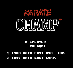 Karate Champ (FDS)   © Data East 1988    1/3