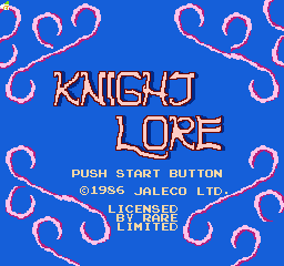 Knight Lore (FDS)   © Jaleco 1986    1/3