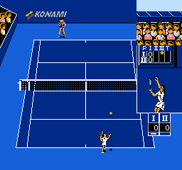 Konami Tennis (FDS) &nbsp; &copy; Konami 1988 &nbsp;  2/3