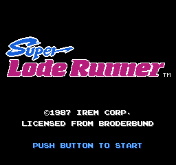 Super Lode Runner (FDS)   © Irem 1987    1/3