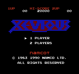 Xevious (FDS)   © Namco 1990    1/3
