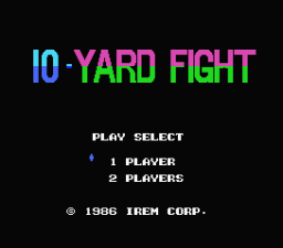 10-Yard Fight (MSX)   © Irem 1986    1/3