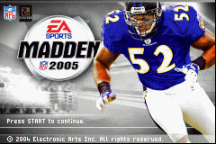 Madden NFL 2005 (GBA)   © EA 2004    1/3