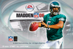 Madden NFL 06 (GBA)   © EA 2005    1/3
