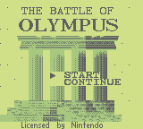The Battle Of Olympus (GB)   © Imagineer 1993    1/3