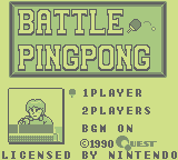 Battle Ping Pong (GB)   © Quest 1990    1/3