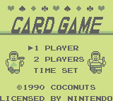 Card Game (GB)   © Coconuts Japan 1990    1/3