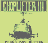 Choplifter III (GB)   © Ocean 1994    1/3