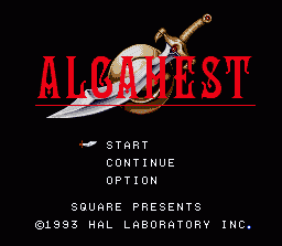 Alcahest (SNES)   © Square 1993    1/3