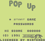Pop-Up (GB)   © Infogrames 1992    1/3