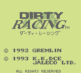 Dirty Racing (GB)   © Jaleco 1993    1/3