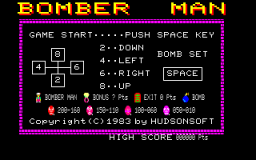 Bomberman (FM7)   © Hudson 1983    1/2