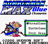 Bomberman Max: Blue Champion (GBC)   © Vatical 1999    1/3