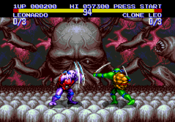 Teenage Mutant Ninja Turtles: Tournament Fighters (SMD)   © Konami 1993    2/3