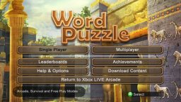 Word Puzzle (X360)   © Microsoft Game Studios 2007    1/3