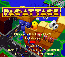 Pac-Attack (SNES)   © Namco 1993    1/3